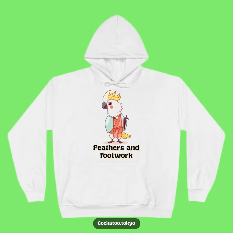 Funny Kawaii Cockatoo Dance Hoodie: Cozy Traditional Kimono Comfort